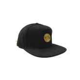 Capital Gains Men's Streetwear Black Suede Hat Adjustable Strap Back Cap